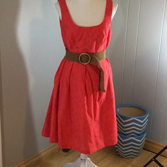 Nine West Dress with Belt 💕Burnt Orange color. - Picture 1 of 5